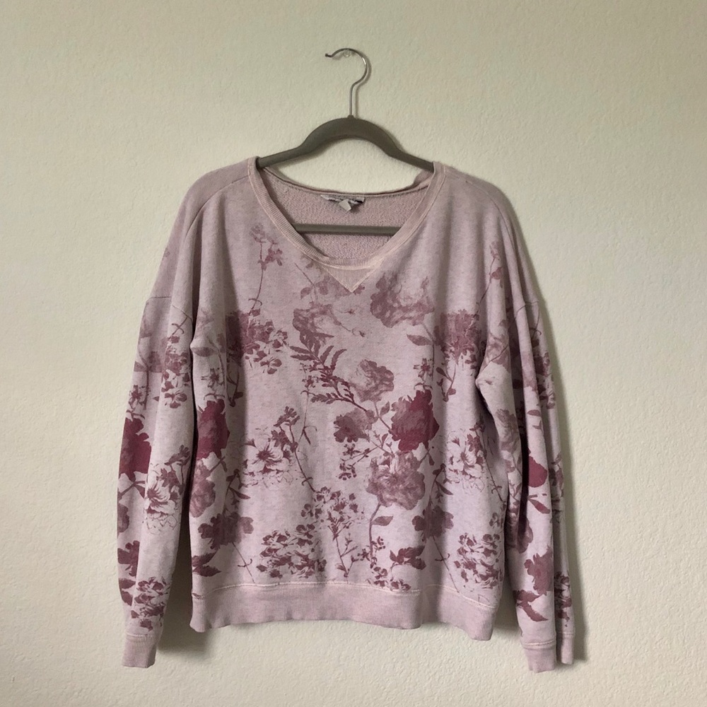 Oversized crew neck sweatshirt